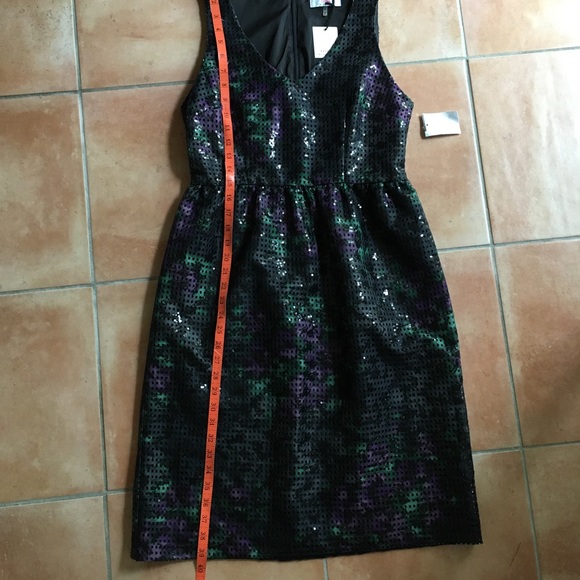 NWT Trina Turk black sequin cocktail dress M - Picture 11 of 13